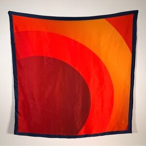 Vibrant Large Red and Orange Modern Scarf